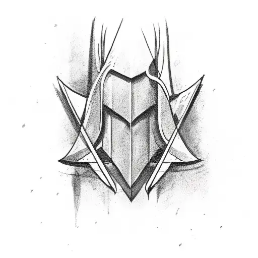 Arrow With The Word Freiheit Hanging Over It