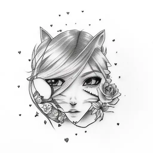 Girly Tattoos About Sad And Strong Girl And About True Love