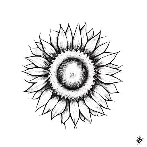 Barbed Wire Cross With Sunflower