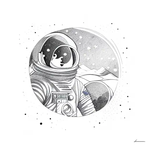 Astronaut In The Mountains