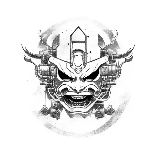 Japan Cyberpunk Mask Hannya