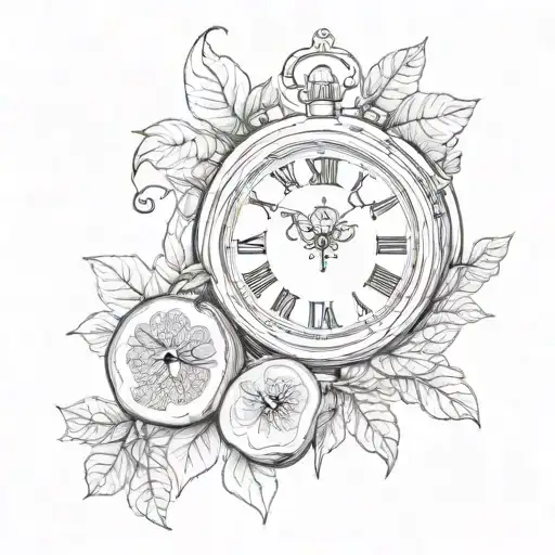Clock With Bold 3 And 5 Large Figs