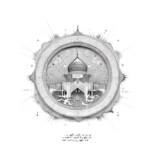 This Shall Too Pass In Persian Caligraphy With Achaemenid Background