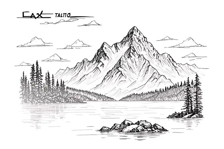 Lake Spectacle Mountain Range
