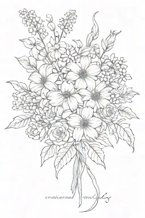 Birth Month Flower Bouquet May June July October November