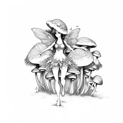 Mushroom Fairy Girl