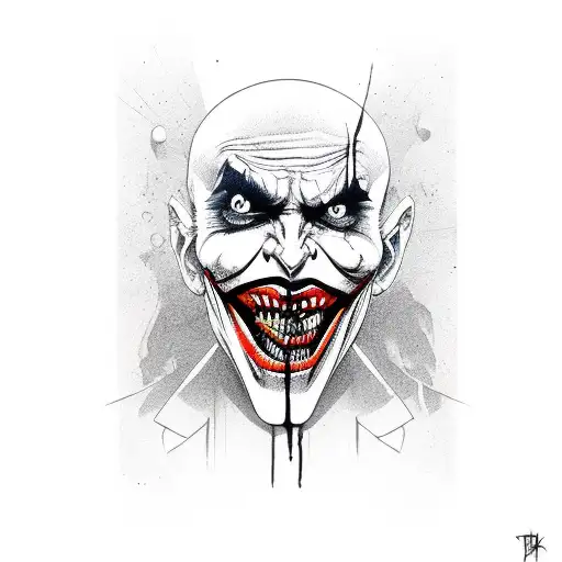 The Joker Merged With A Skull