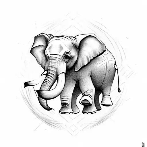 Elephant And Viking Symbols