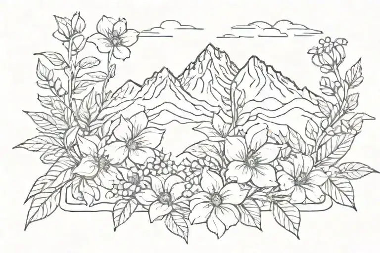 Small Simple Flowers On A Colorado Mountain