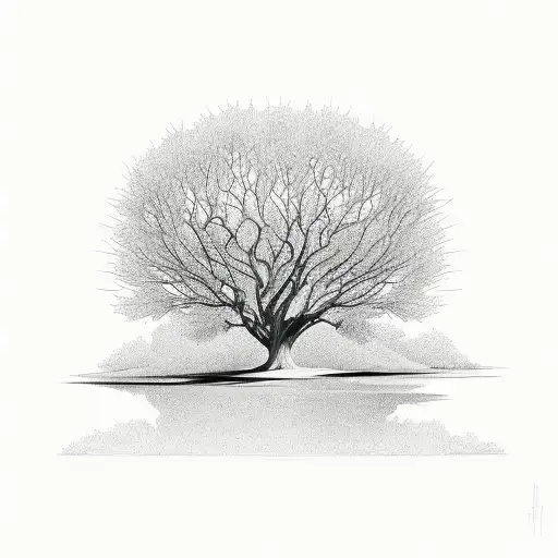 One Line Branched Tree