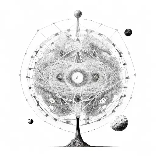 Atom Time Galaxy Dna Tree