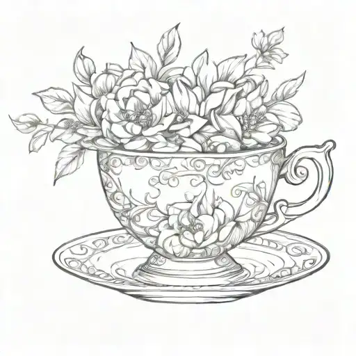 Floral Teacup
