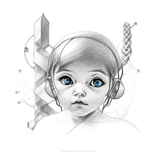 Four Childrens Names Intertwined With A Dna Strand For Forearm