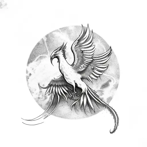 Phoenix Rising Over Ashen Aces And Eights