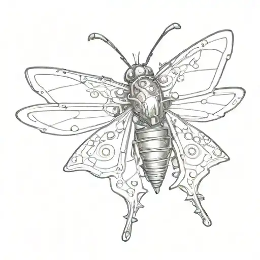 Steampunk Mechanical Moth