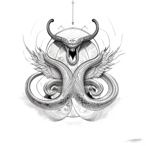 Snake With Wings Rose