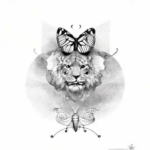 Butterfly With The Word Leo