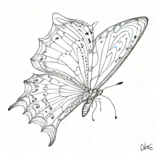 Half Of Butterfly Wing W 2006 As The Body