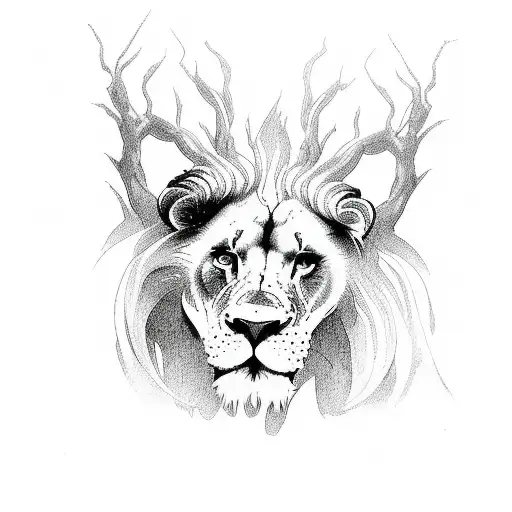 Lionhead Forest Background Mystical