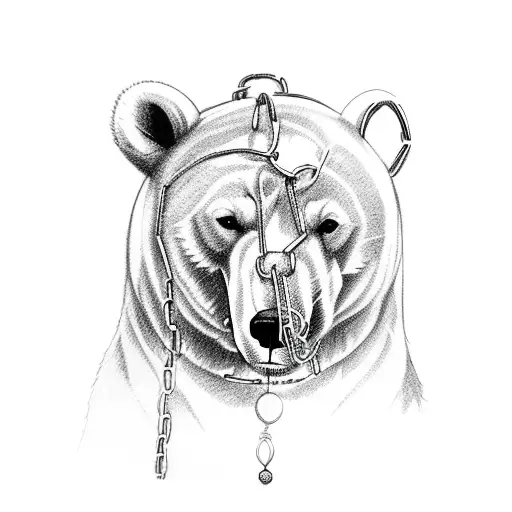 Polar Bear In Chains