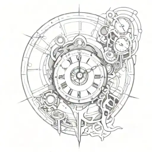 Futuristic Clock Face