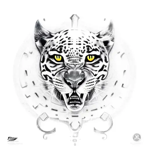 Jaguar Aztec Realistic Full Body