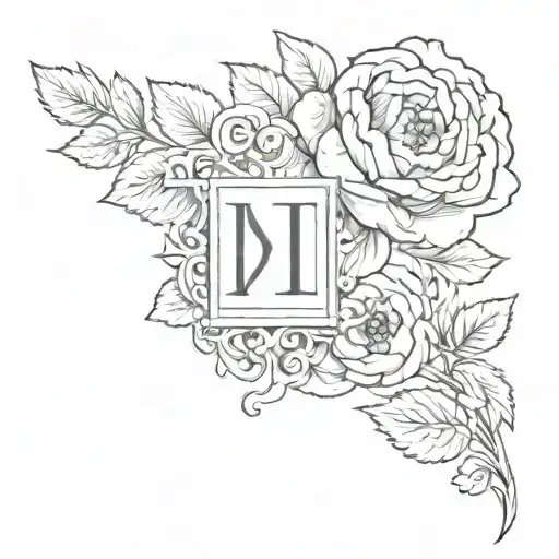 Roman Numeral 1927 With Carnation Flower