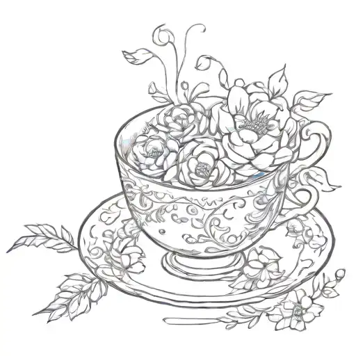 Floral Teacup