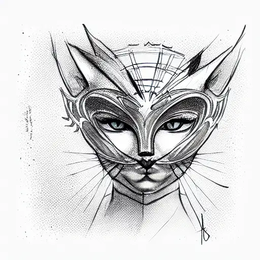 Cat In Mask