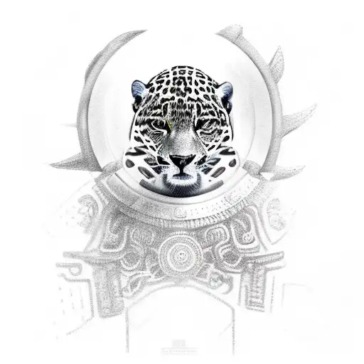 Jaguar Warror Aztec Realistic Full Body