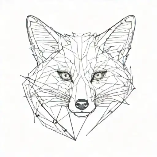Thin Overlapping Lines With A Fox