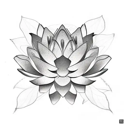 Lotus Flowers On Thigh