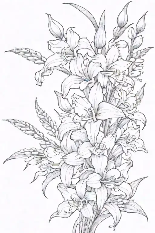 Gladiolus Flower Roses Daffodil And Lily Of The Valley Flower