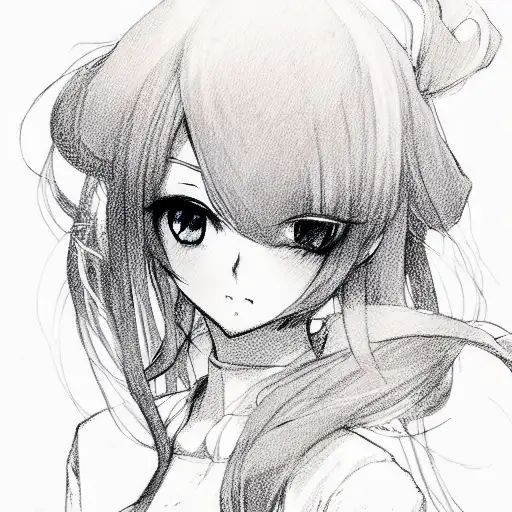 Anime Girls Whit Rose