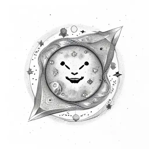 Phases Of Moon With Stars