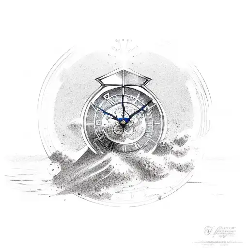 Dove Carrying Sand Clock In Sunrays