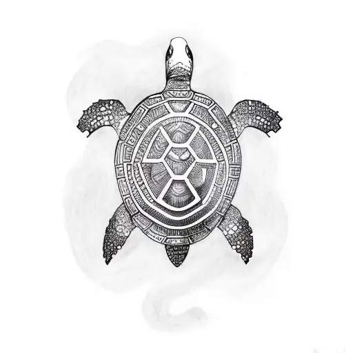 Turtle In Maori Style