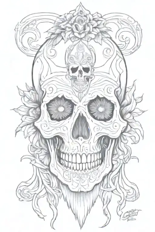 Santa Muerte Skull
