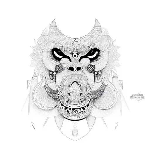 Name Vera Inside African Traditional Ornament