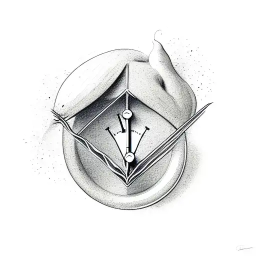 Dove Holding Sand Clock