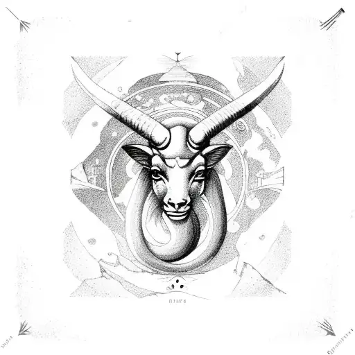 Capricorn Zodiac Sign On Saturn