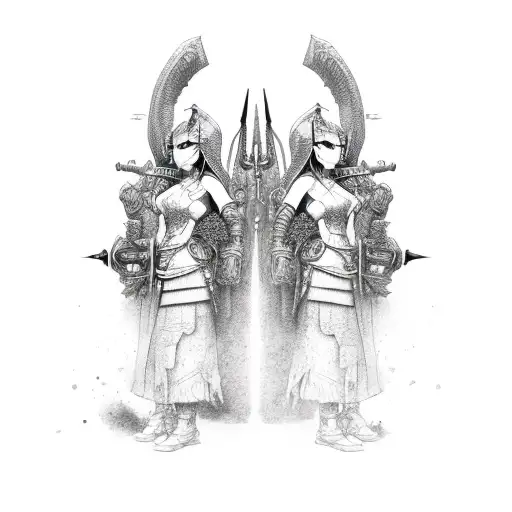 Two Twins Female Warriors