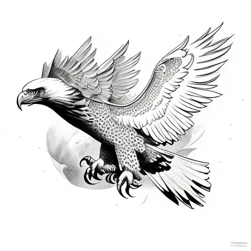 Eagle Wing With Rose And Mountain Sleeve