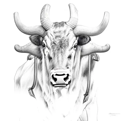 Ghost With Longhorns And A Gun Belt