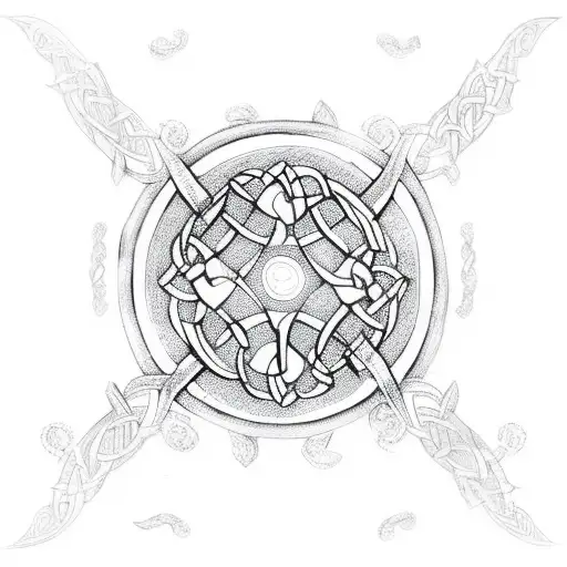 Celtic Pattern With 4 Elements