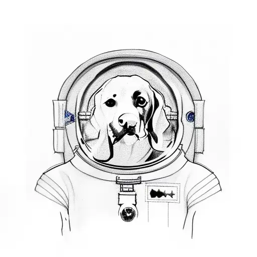Dog In Astronaut Suit