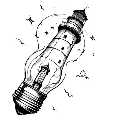 Lighthouse In A Lightbulb