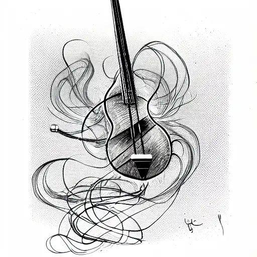 A Bass Fish With Bass Guitar Strings