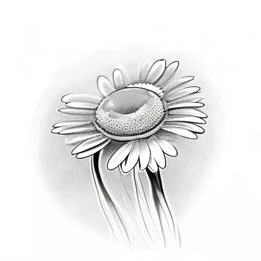 Handgun With Daisy Flower In Barrel