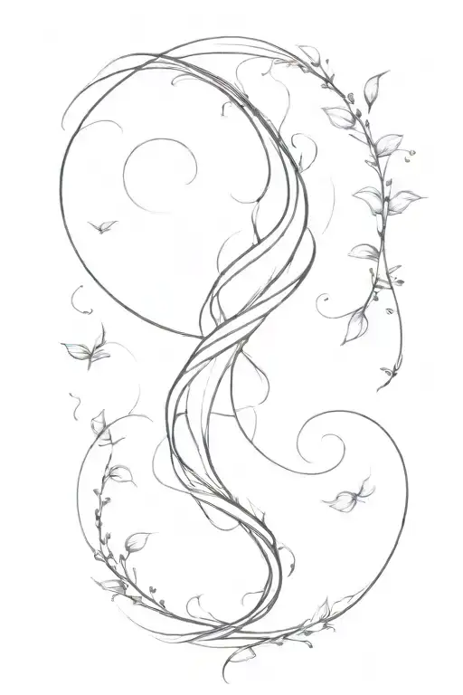 Wind Wild Tornado Swirl With Seperate Leaves Circling